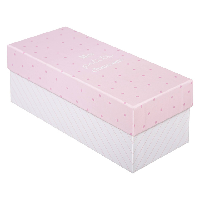 Cutii cadou cu motive florale, 7 bucăți, roz