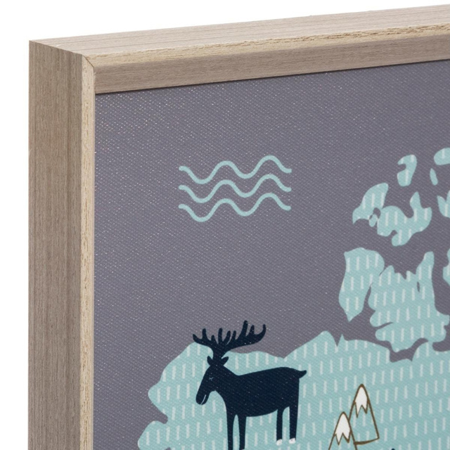 Harta lumii pentru copii, decor de perete, 70x50 cm