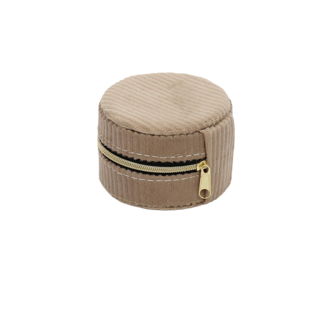 Cutie mică pentru bijuterii, catifea, Ø 8 cm