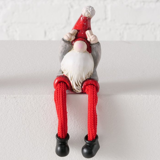 Figurină ceramică gnom șezând HAYO, înălțime 18 cm