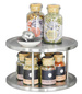 Placă rotativă, organizator pentru condimente - 2 niveluri, WENKO, argintiu