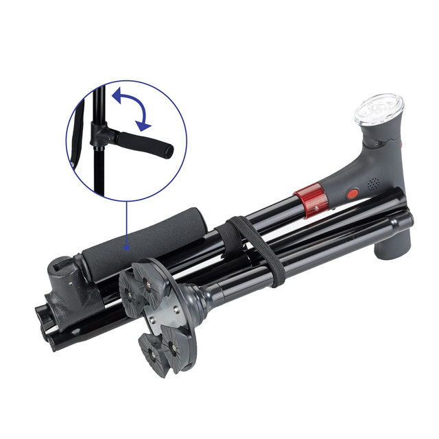 Baston multifuncțional cu funcție și stabilizare LED