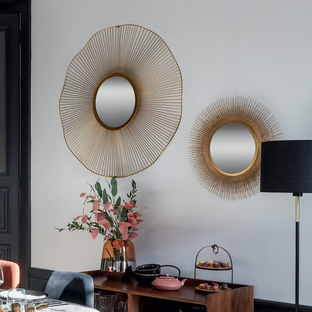 Oglinda decorativa rotunda SUN, Ø 58 cm