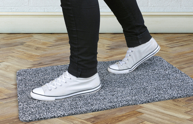 Covoras de intrare din bumbac si poliester, 70 x 45 cm