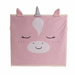 Cutie textila pentru jucarii cu unicorn cu corn si urechi, 32 x 32 x 30 cm