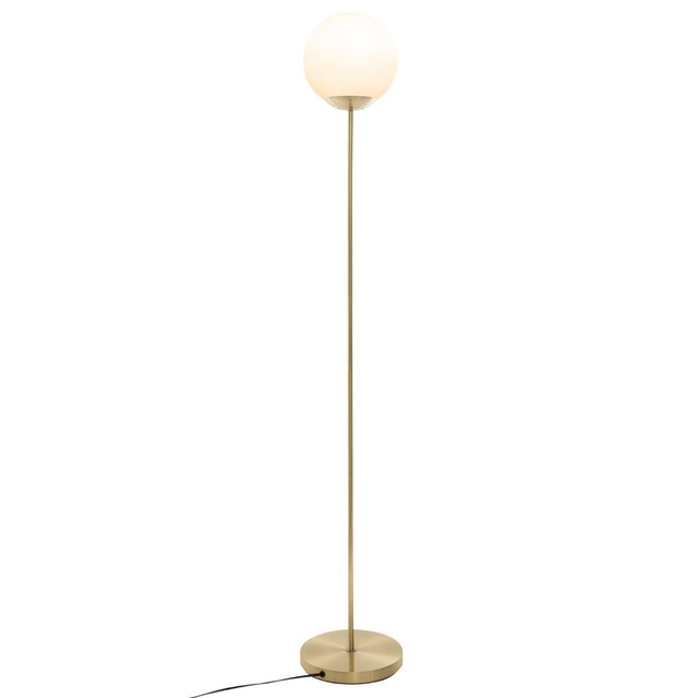 Lampa de podea cu abajur rotund, metal, 134 cm