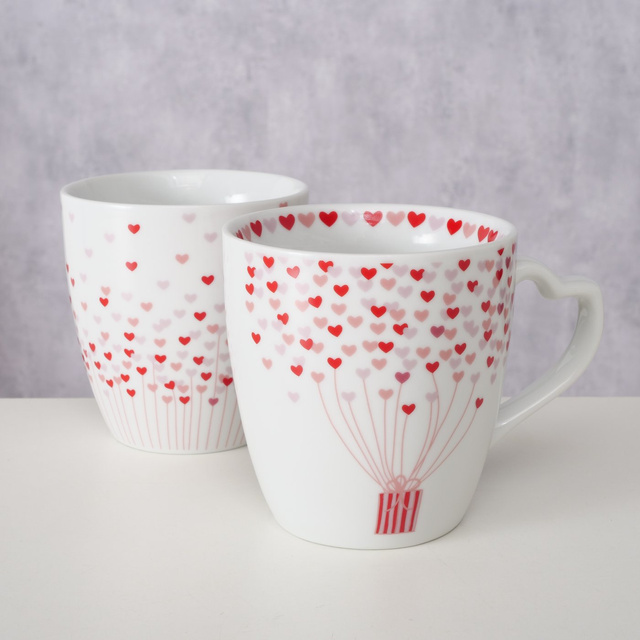 Set două căni pentru îndrăgostiți SHERINE, 480 ml