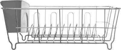 Uscator vase Secret de Gourmet, 36.5 x 32.5 x 13 cm, Gri