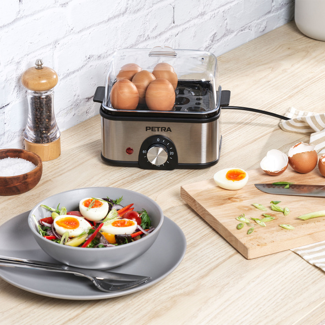 Aparat de gătit cu aburi cu 3 niveluri PETRA, 500 W, 3 l