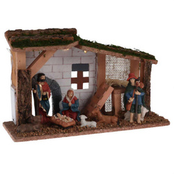 Icoană de Crăciun cu LED, 7 personaje