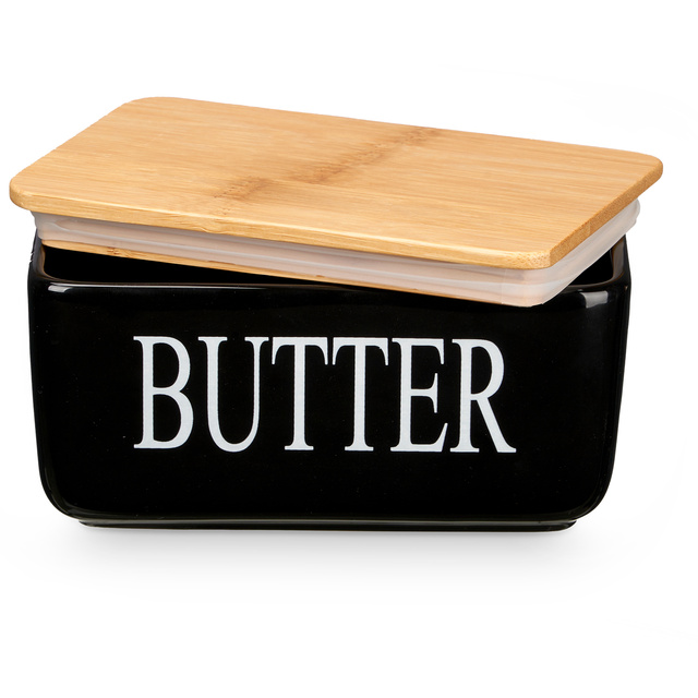 Recipient din bambus cu sertar ECANU, 30 x 30 x 10 cm