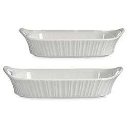 Set 2 vase din porțelan pentru copt