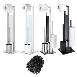 Suport pentru role de toaletă și perie de toaletă RIVALTA, 3in1, WENKO