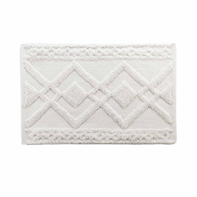 Covor de baie GLADIS, 100% bumbac, ecru, 50 x 80 cm