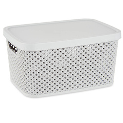 Cos din plastic cu capac, organizator, 3,5 l