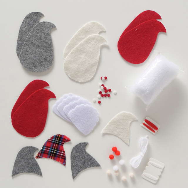 Set DIY pentru crearea de decorațiuni, 4 gnomi