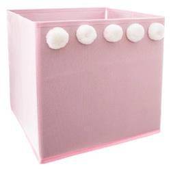 Recipient textil POMPOM, 24 L, roz
