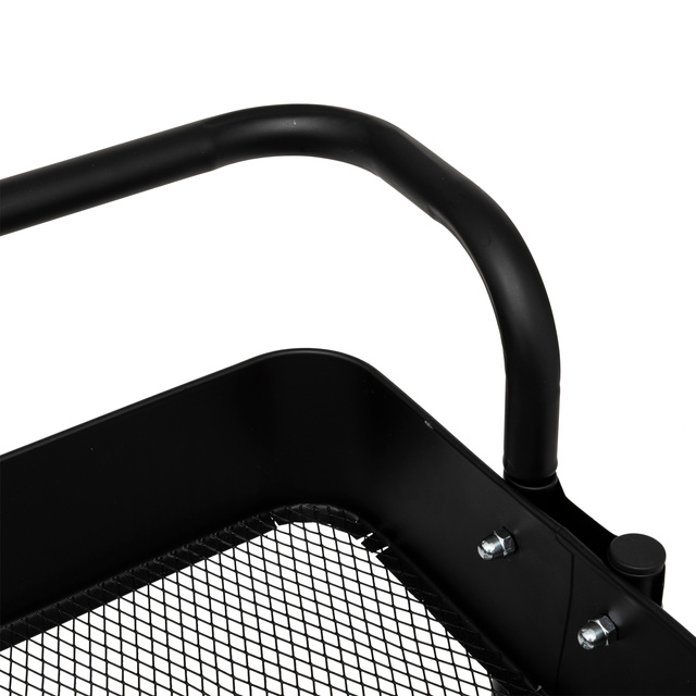 Cărucior de bucătărie BLACK EDITION, 3 niveluri, 45 x 36,5 x 86 cm