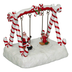 Figurina decorativa de Craciun, mobila, cu iluminare, 16 x 12,5 cm