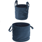 Coșuri de depozitare din catifea, 2 buc