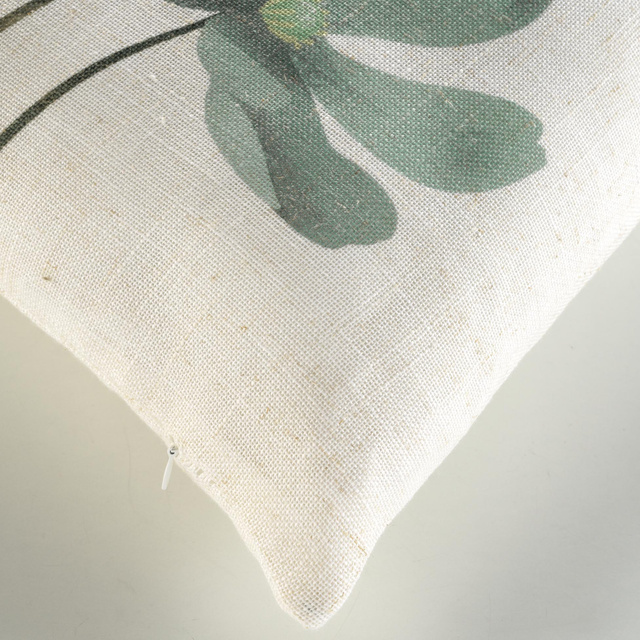 Perna decorativa cu efect de in, 45 x 45 cm, PALMIFLORE