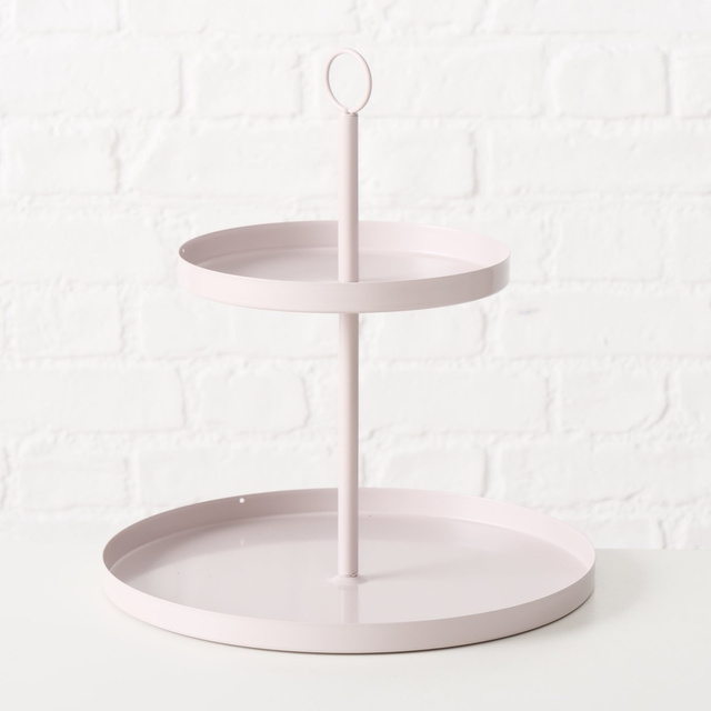 Etajeră metalică SAMINA, bej, înălțime 34 cm