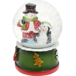 Glob de zăpadă cu personaje de sărbătoare, Ø 10 cm