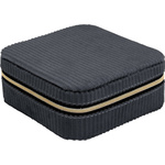 Cutie pentru bijuterii, catifea, 12 x 12 x 5 cm