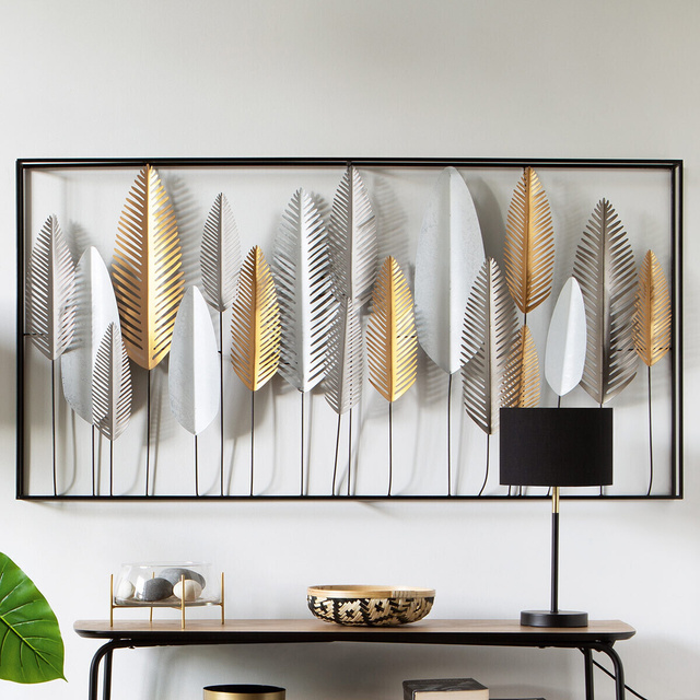 Decor perete cu frunze DECO, 134 x 68 cm