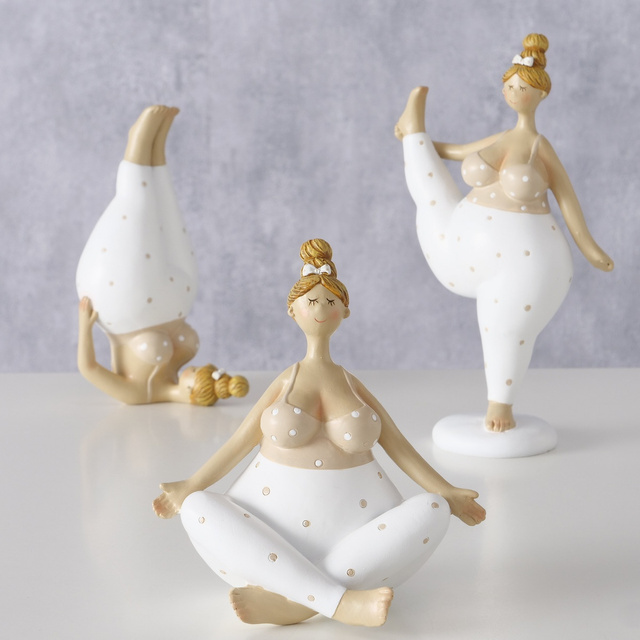 Figurină din porțelan Yoga, femeie, 22 cm