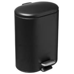 Coș de gunoi SILIFLEX cu pedală, 6 L, negru