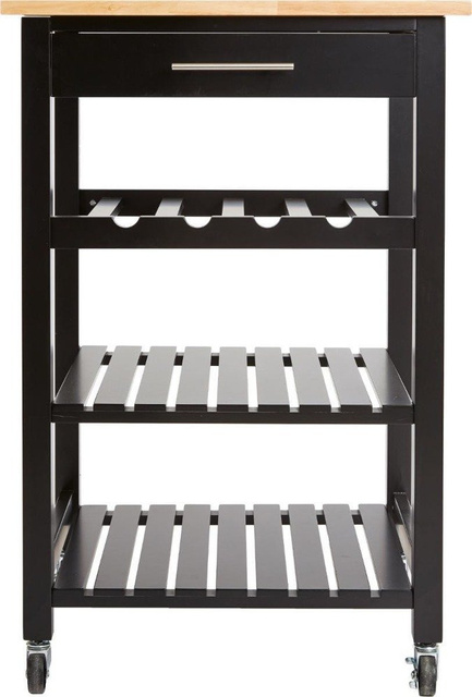 Cărucior de bucătărie, bar mobil multifuncțional pe roți, 58 x 48 x 88 cm