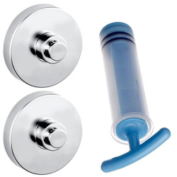 Elemente de montaj Vacuum-Loc Shiny, adaptor - bază pentru seria Premium și Classic, WENKO, argintiu strălucitor