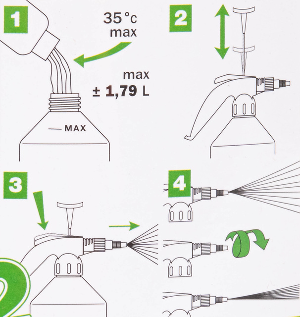 Pulverizator manual VITO PRO2 RIBIMEX, 2 l