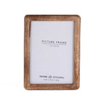 Ramă foto din lemn, verticală, din lemn de mango, 23 x 2 x 28 cm