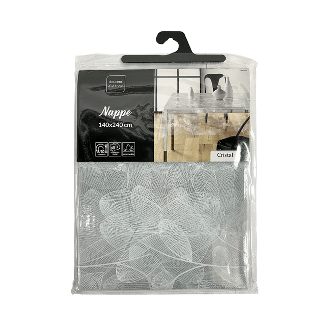 Fata de masa PVC transparenta DANELA, 140 x 240 cm