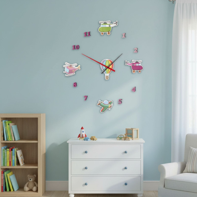 Ceas DIY pentru camera copilului VIB, model 3