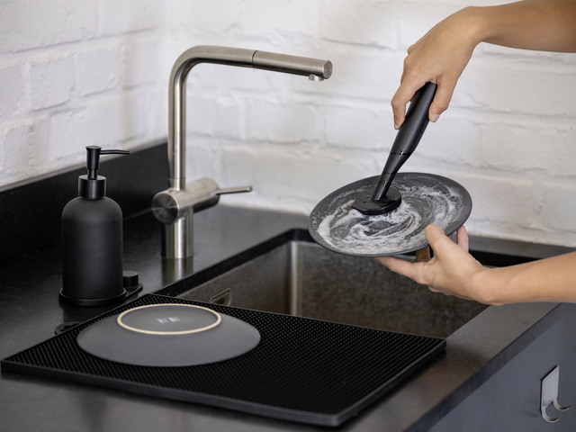 Set bucatarie, dozator 400 ml si perie, Piedo, WENKO