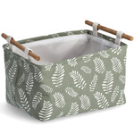 Cos depozitare, bumbac, motiv frunze