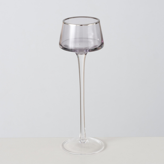 Suporturi de lumanari din sticla SMOLA, 2 buc 20-23 cm