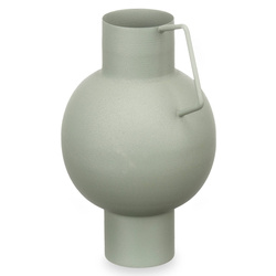 Vaza metalica, culoare pastel, inaltime 23 cm
