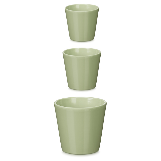 Set ghivece de flori conice Ø 14, 17, 22 cm