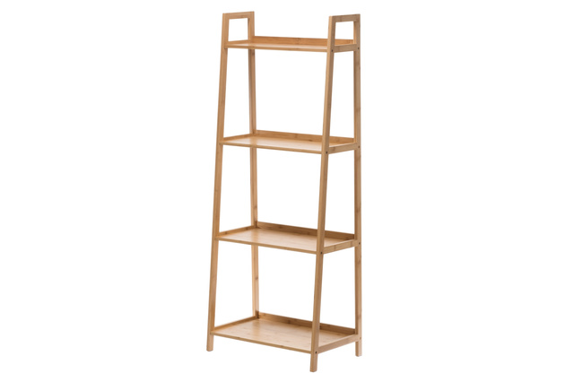 Coș de rufe pe un cadru de bambus