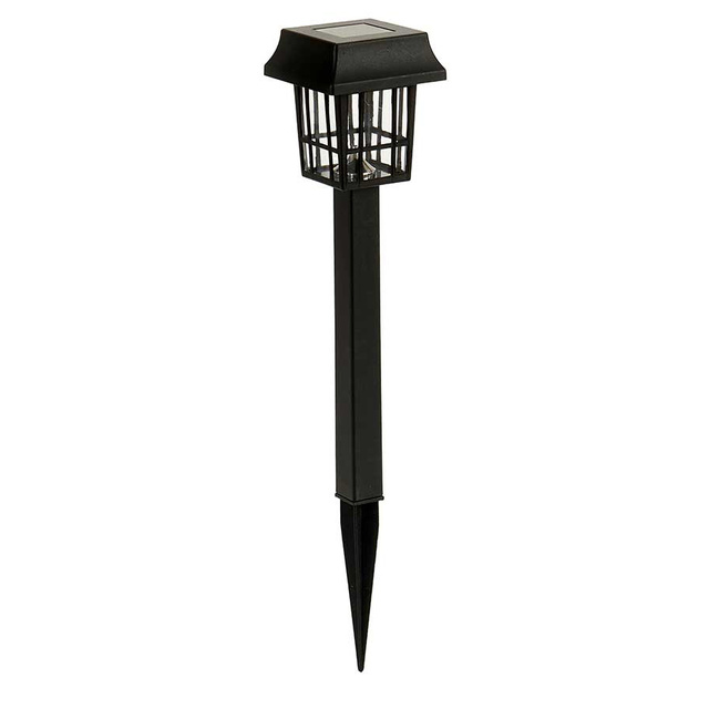 Lampa solara de gradina LED tip felinar, inaltime 26 cm