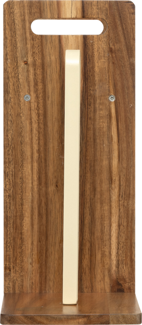 Raft din lemn pentru blatul de bucătărie NATU cu suport pentru prosoape de hârtie, 41 x 14,5 x 33 cm