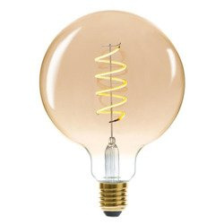 Bec decorativ LED SOFT AMBER, G125 4W