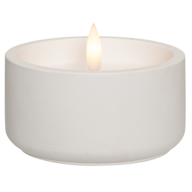 Lumânare LED din ceară cu flacără 3D, Ø 10 cm, model 1