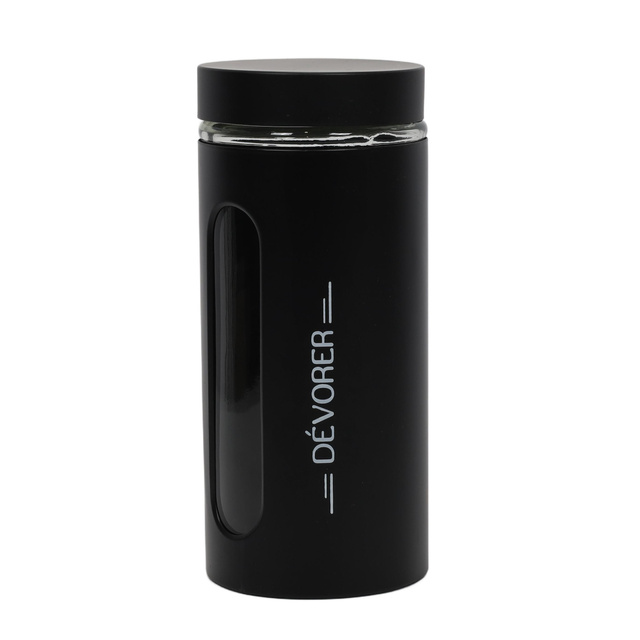 Recipient alimentar din sticla NEGRA, 1250 ml