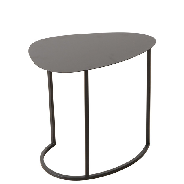 Set de două măsuțe de cafea JERRY, în formă de lacrimă, din metal.