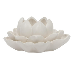 Suport pentru canapea floare de lotus din porțelan, 12,5 x 13 x 6,5 cm